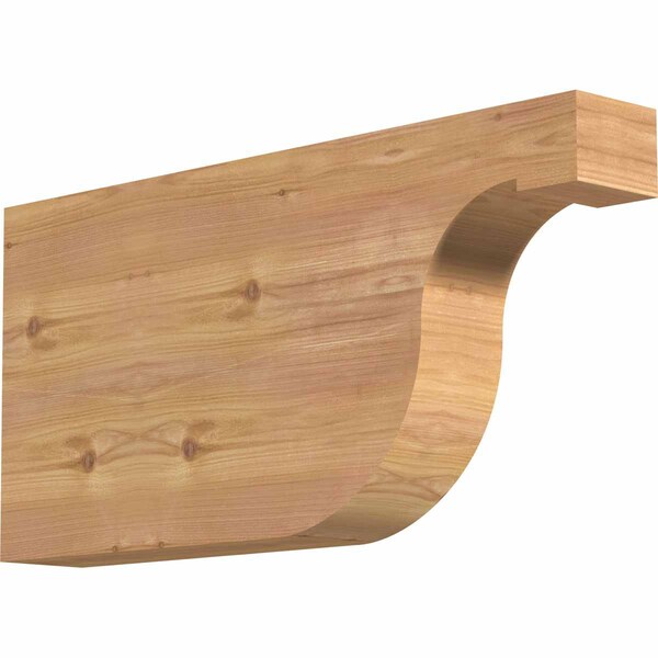Ekena Millwork Del Monte Smooth Rafter Tail, Western Red Cedar, 3 1/2"W x 12"H x 24"L RFT04X12X24DEL00SWR - main